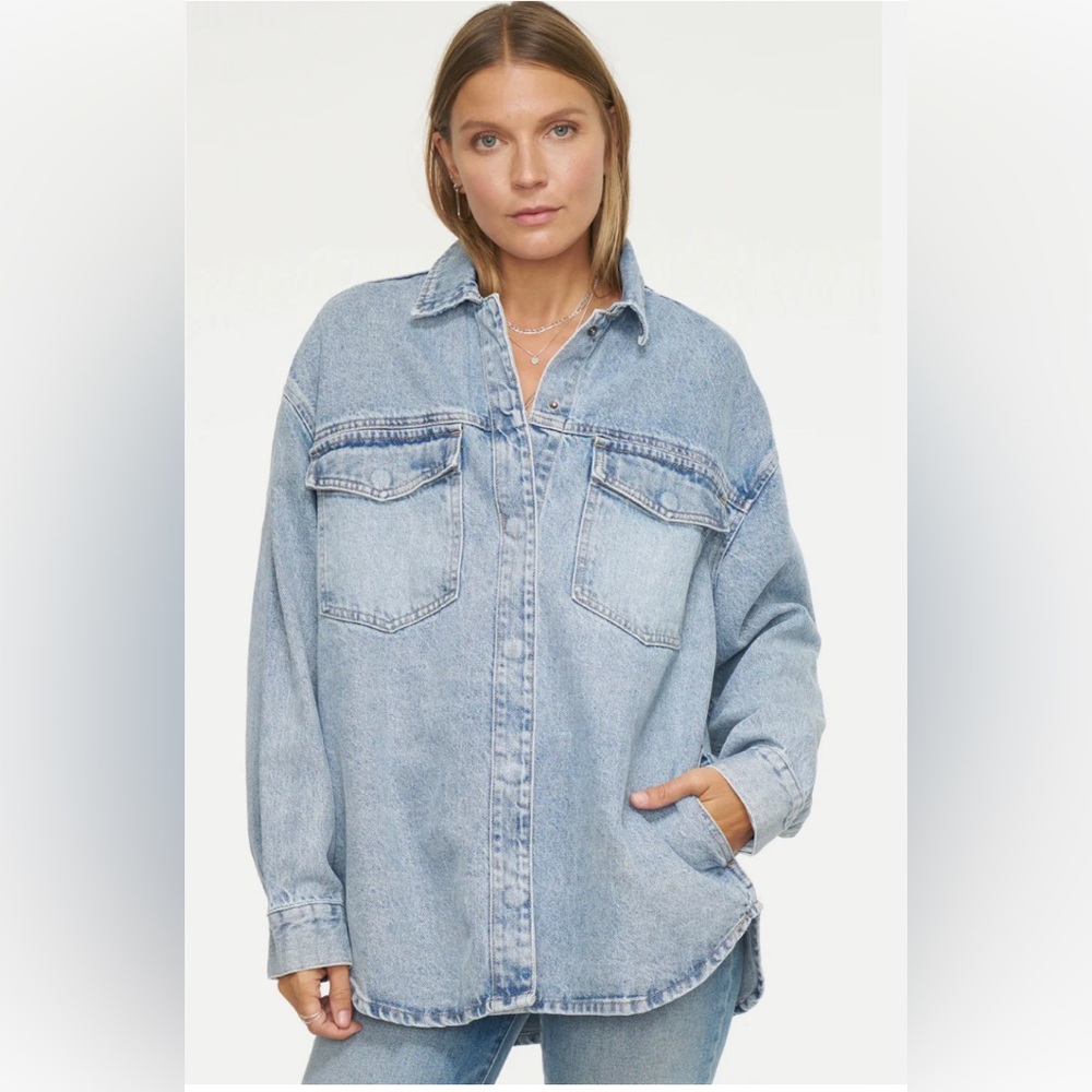 Pistola Mandy Oversized Shacket in Paloma Sz M